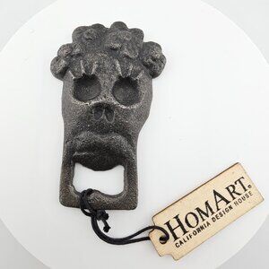 HomArt Cast Iron Lady Skull Bottle Opener
